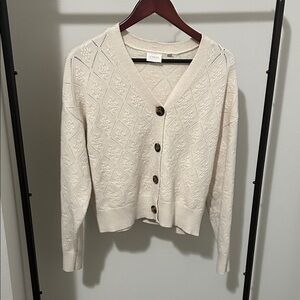Cyrus Ivory Button-Up Women's Cardigan